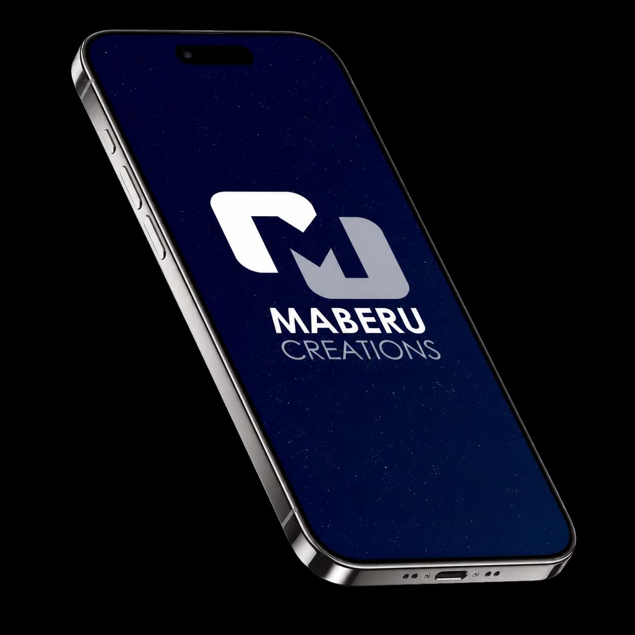 Maberu Creations displayed on a smartphone